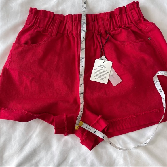 NWT A Loves A Raw Cut Denim Paperback Jean Shorts - Picture 10 of 13